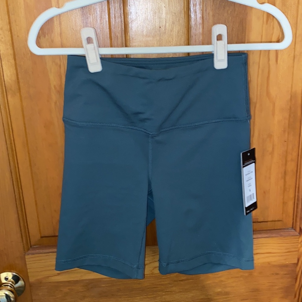 High-Waist Women's Bike Shorts - Teal